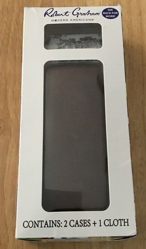 Robert Graham 3-teiliges Brillenset braun Klappetui & dreifach faltbare Etuis & Linsentuch Neu im Karton - Bild 1 von 6