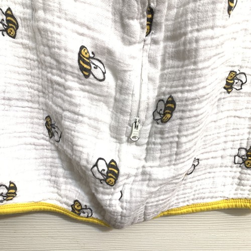 Aden + Anais Classic Sleeping Bag, 100% Muslin Wearable Bumblebee 12-18mo Large - Picture 4 of 9