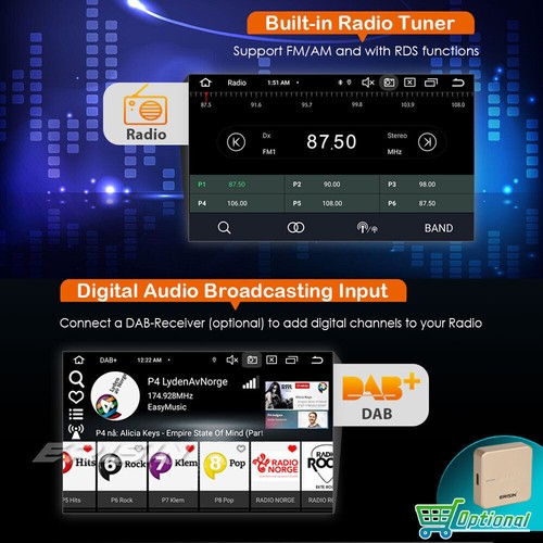 8-Core 64GO DAB+ Android 13 Autoradio CarPlay GPS DSP pour Fiat 500X OBD2 Canbus - Imagen 12 de 24