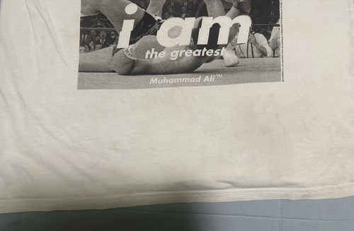 Divided H&M Muhammad Ali i am the greatest White T-shirt Crew Neck Mens Size L - Picture 5 of 8