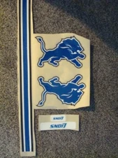 DETROIT LIONS THROWBACK 2009-16 FULL SIZE FOOTBALL HELMET DECALS STRIPE & BUMPER