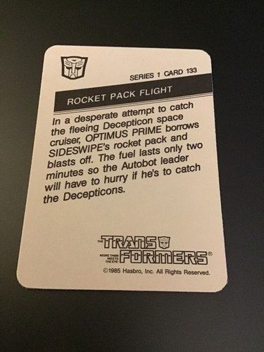 1985 Hasbro Transformers Series 1 trading cards pick a card complete your set - Picture 285 of 365