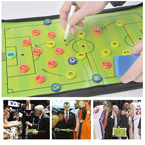 FOCCTS Magnetic Soccer Tactic Coaching Board with 26 Magnets Dry Erase Marke - Picture 9 of 9