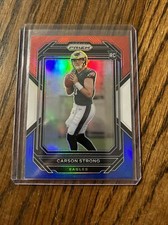 2022 Panini Prizm Carson Strong  Red White and Blue Philadelphia Eagles