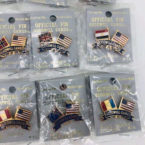 Vintage 1990 Seattle Goodwill Games Freundschaft Flagge Trading Pin Lot Jugoslawien Kuba - Bild 5 von 6