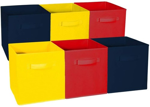 Foldable Storage Cube Basket Bin - Great for Nursery, Playroom Closet & Shelves - Picture 12 of 23