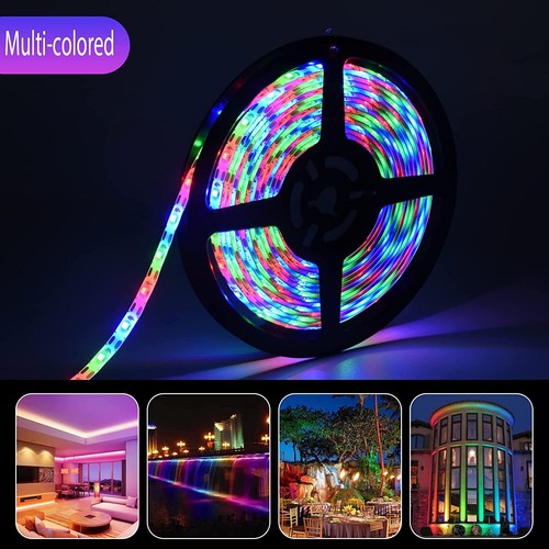 5M Solar Power Flexible LED Strip Lights 8 Modes IP65 Waterproof Outdoor Decor - Picture 14 of 17