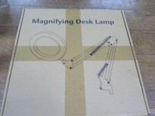 Desktop LED Lighted Magnifying Glass Soldering Station, 5X 10X W/ arms