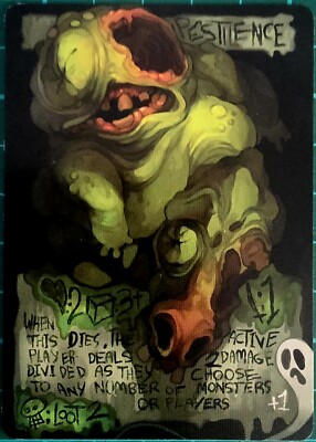 Binding of Isaac Four Souls Rare Promo Card ''Pestilence'' ***NEU***