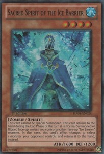 Sacred Spirit of the Ice Barrier - HA04-EN024 - Super Rare - 1st Edition x3 - Li