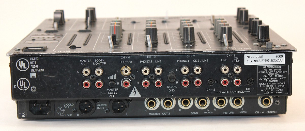 pioneer　DJM-500 DJM-500 (archived) 4-channel performance mixer (black