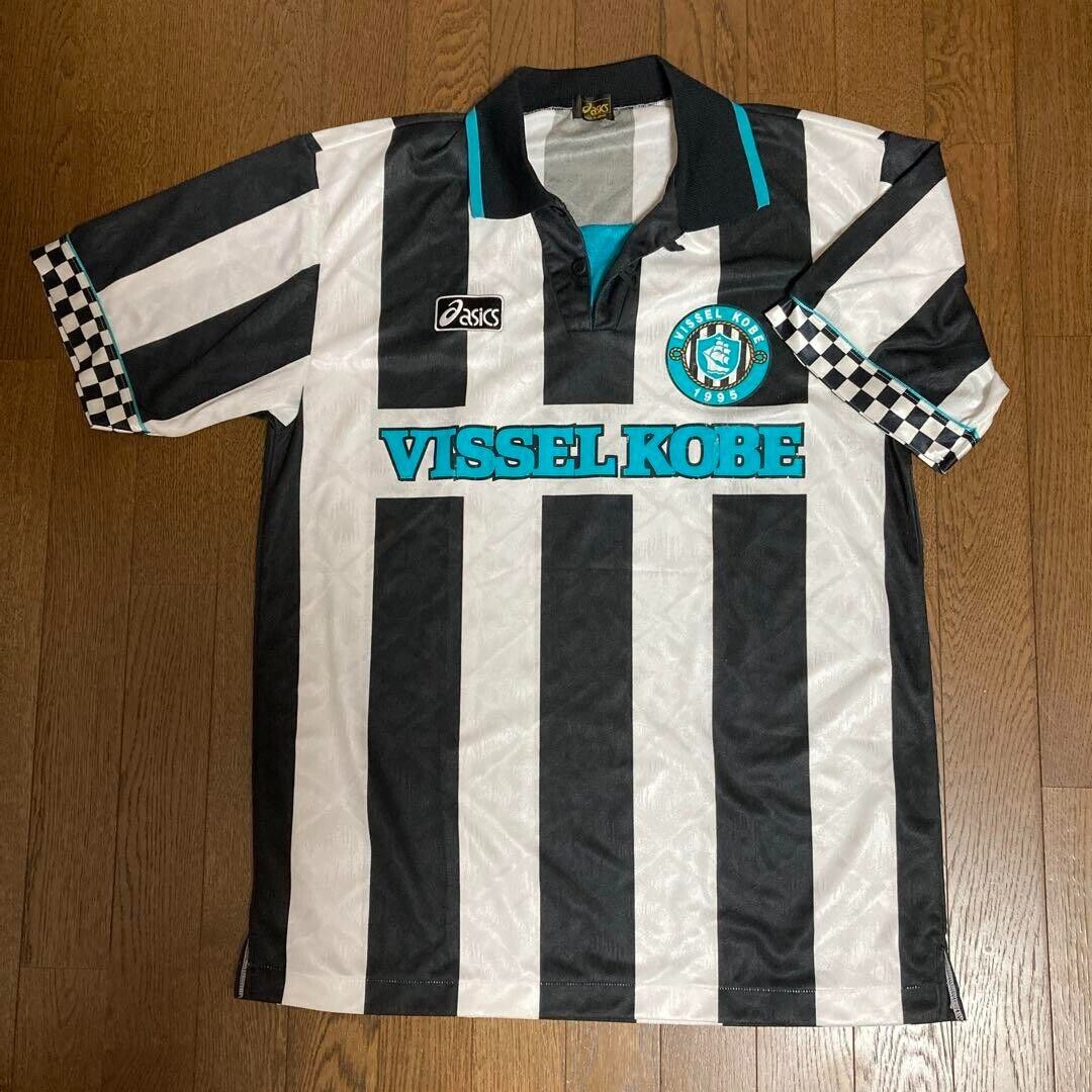 1995 Vissel Kobe Jersey Shirt 100% Original Asics XL J