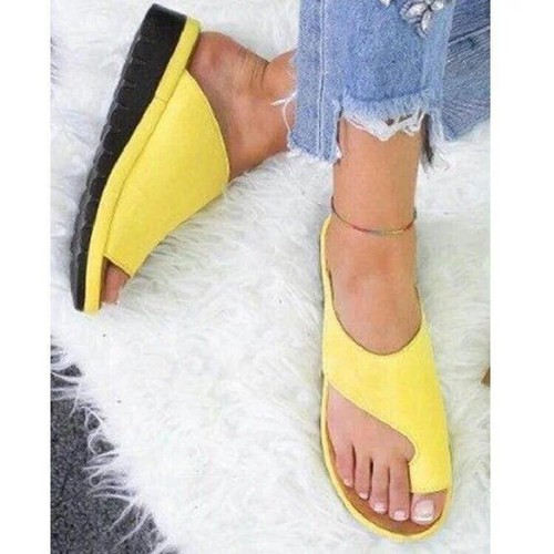 Women Summer Sandals Comfy Open Slippers Flats Orthopedic Bunion Corrector - Picture 23 of 32