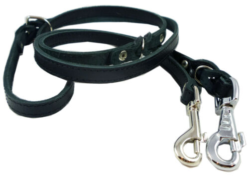 6 Way European Multifunctional Leather Dog Leash Braided 42"-84" long 3/4" wide - Picture 4 of 7