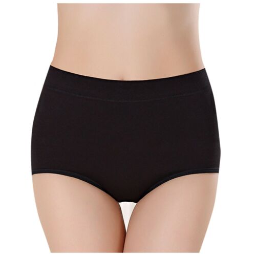 Women's Basic Elastic Underwear Comfortable Solid Color cotton Lingerie Knickers - Picture 3 of 17