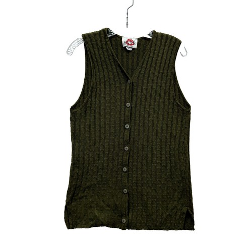 Vintage Agnes B. Knit Zip Jacket Cardigan 80s-90s Made in