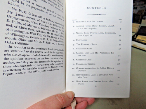 GUN COLLECTING by CHAPEL NRA 1998 HISTORY BOOK FIREARMS LIBRARY 1946 REPRINT - Bild 7 von 12