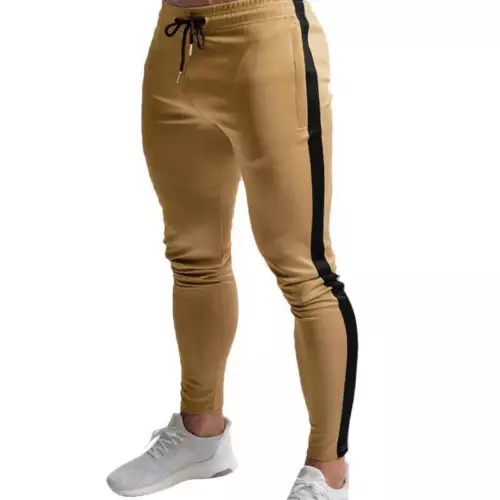 Men Skinny Slim Gym Workout Joggers Pants Sweatpants Fit Sports Trousers Bottoms - Picture 14 of 20