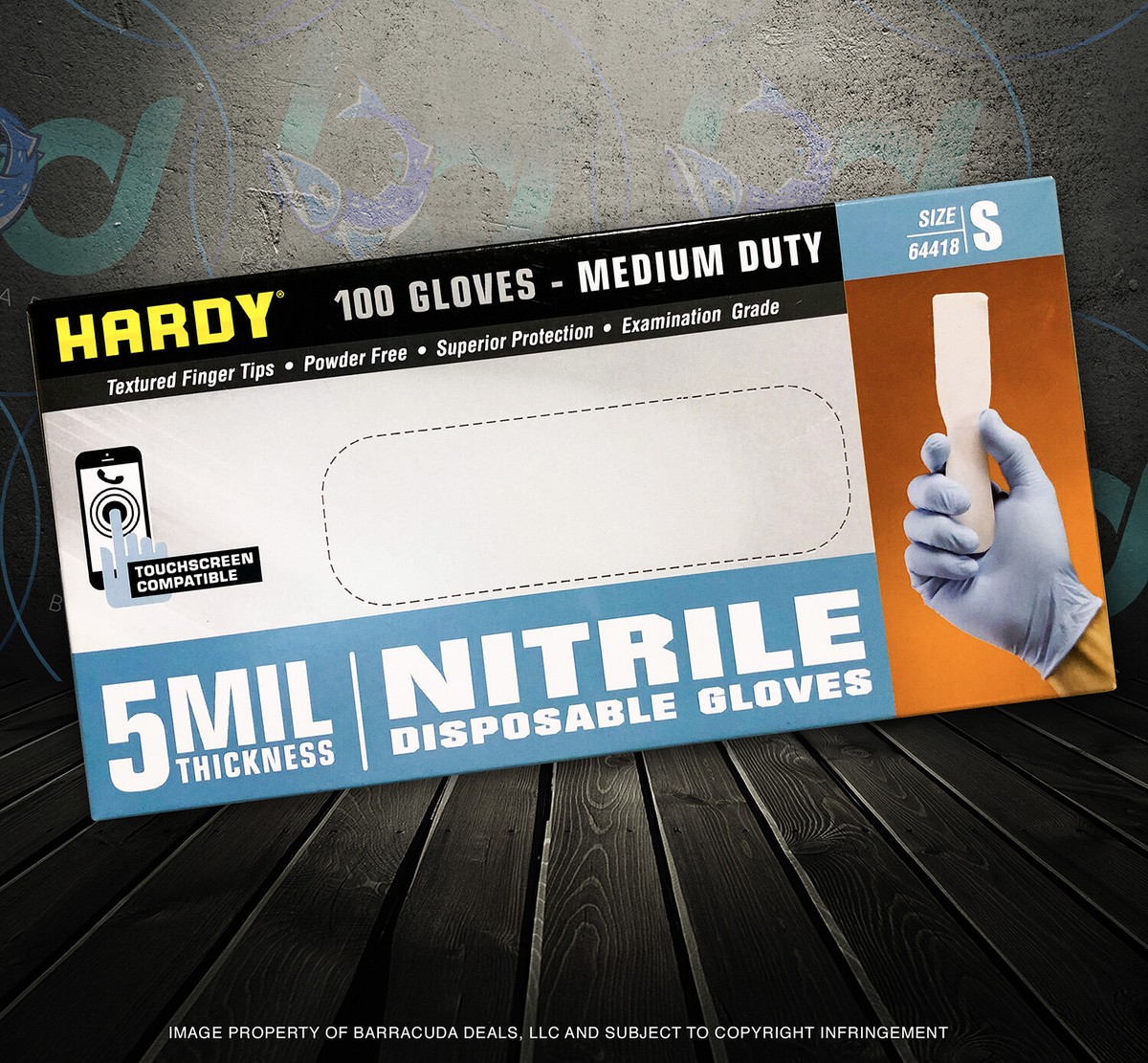 5MIL INDUSTRIAL NITRILE DISPOSABLE GLOVES Powder-Free 100