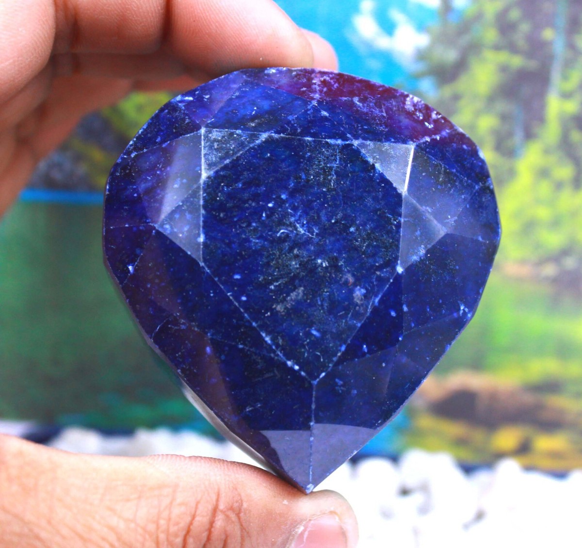 Superb African 1099.80 Ct Blue Sapphire Certified Opaque