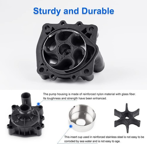 FOR YAMAHA OUTBOARDS V6 150 175 200 225 250 300 HP Water Pump Impeller +Housing - Picture 5 of 7