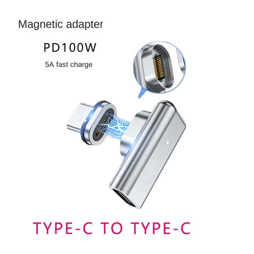 USB C Magnetic Adapter 24Pins Type C Connector 40Gbp/S PD 100W Fast6117 - Zdjęcie 6 z 9