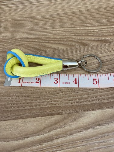 New Unique Keyring In Genuine Soft Leather . Made In Italy. - Picture 4 of 6
