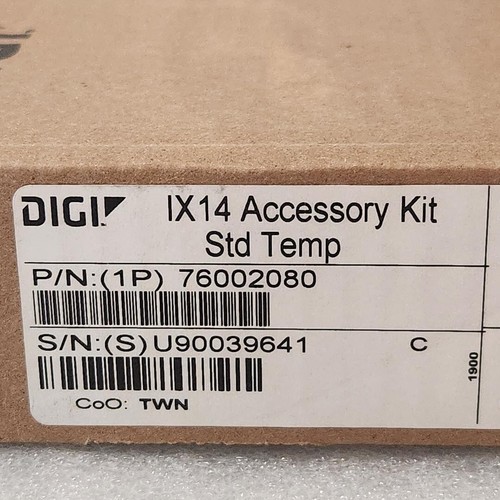 New Sealed DigiKey 76002080 Accessory Kit 602-2291-ND Power Supply for Digi IX14 - Picture 3 of 4