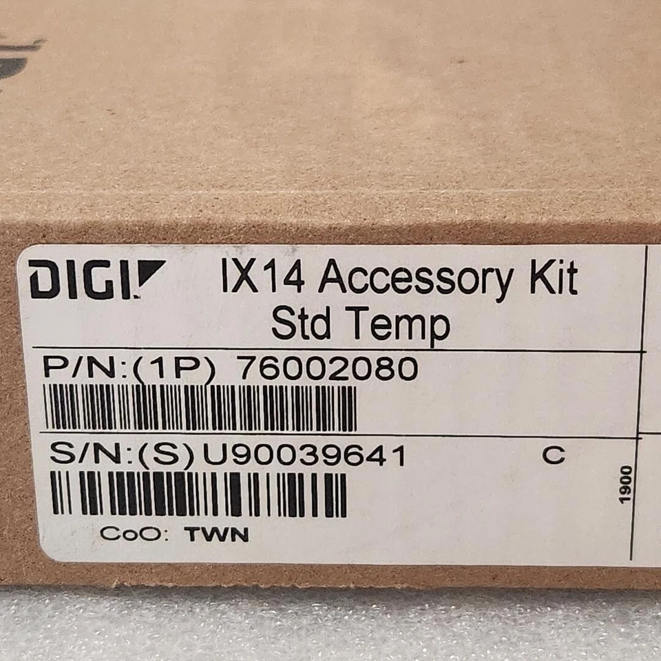 New Sealed DigiKey 76002080 Accessory Kit 602-2291-ND Power Supply for Digi IX14 - Image 3 of 4