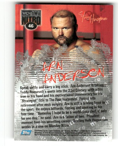 1999 Topps WCW/NWO Nitro Wrestling Official Trading Cards - You Pick - 第 93/145 張圖片