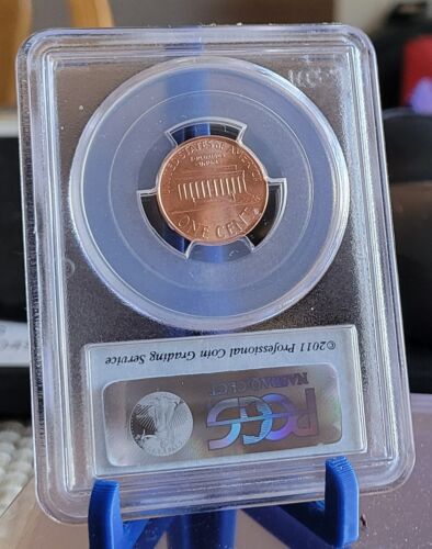 2008 P Lincoln Cent 1c PCGS SP68RD Satin Finish - Picture 2 of 2