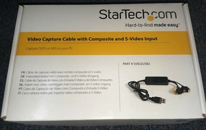 NEW-Startech-SVID2USB2-Video-Capture-Cable-with-Composite-and-S-Video-Input