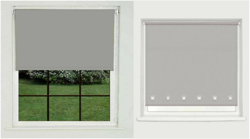 Square Eyelet/Blackout Roller Fabric Blinds 100% thermal Easy Fit Trimmable Home - Picture 6 of 13