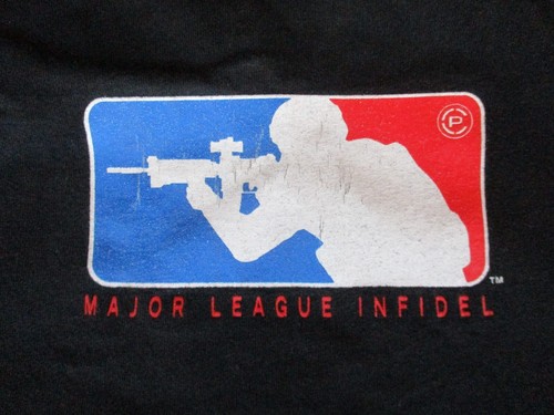 Vintage Crye Precision schwarzes MAJOR LEAGUE INFIDEL taktisches T-Shirt, MEDIUM - Bild 8 von 8