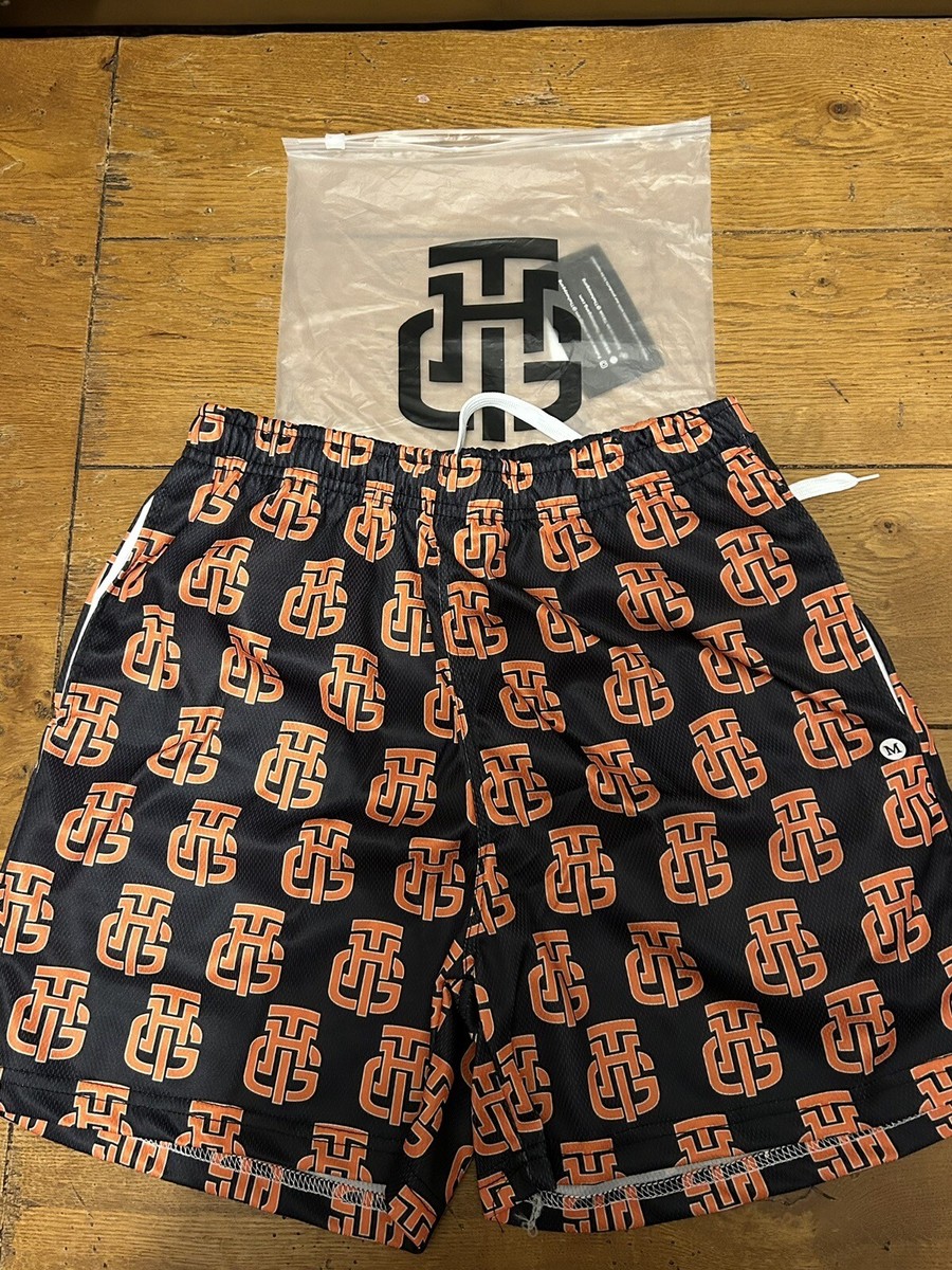 The Hoop Gang Orange and Black Shorts Basketball Size M | eBay