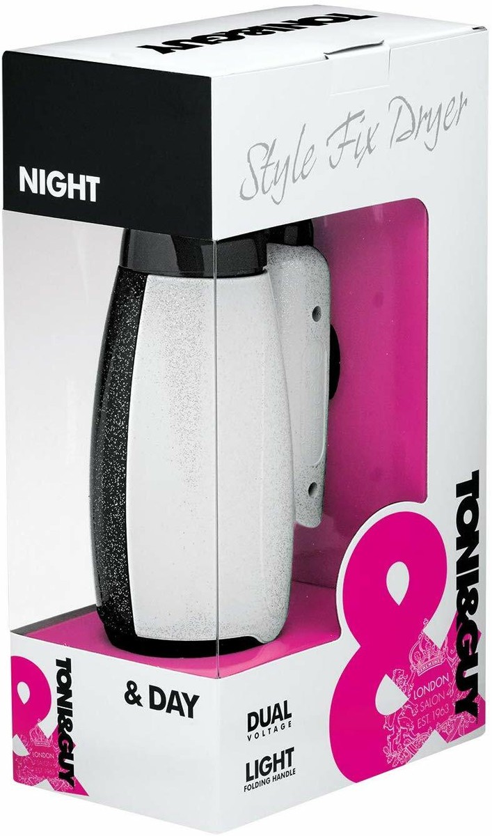 Toni Guy Style Fix Night and Day Hair Dryer 1800 W Performance WHITE NEW