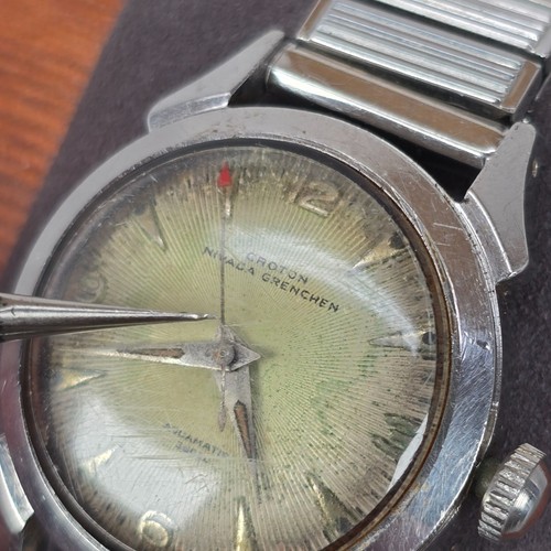 Vintage Croton Nivada Grenchen 36061A Automatic Watch Stainless Steel 31mm - Picture 14 of 14