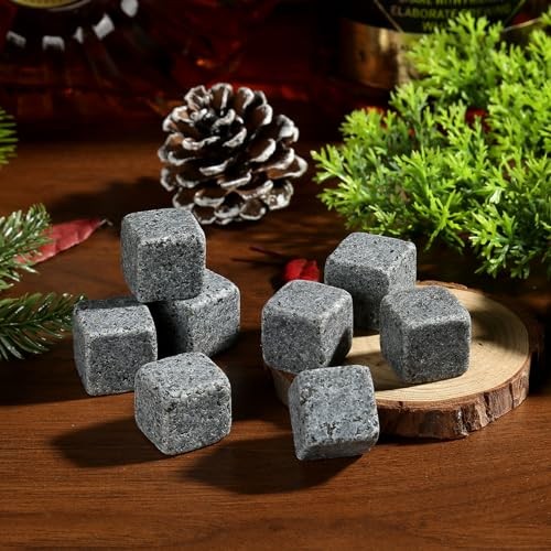 Whiskey Gifts for Men, Whiskey Glasses Set of 2, Whiskey Stones, Round Glasses - Picture 7 of 7