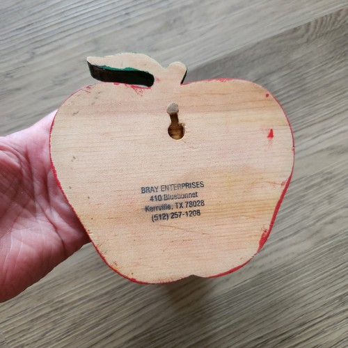 Holz Apfel Garderobe Hut Haken Ablage Massivholz Wandbehang Deko - Bild 5 von 9