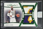 LEBRON JAMES 2023-24 PANINI FLAWLESS #FDP-LBJ DUAL G-U JERSEY PATCH EMERALD 1/5