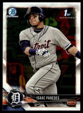 2018 Bowman Chrome Prospects Isaac Paredes Detroit Tigers #BCP76