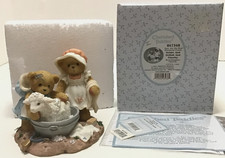 Cherished Teddies Deidre Delilah And Timothy 847348 Mom Daughter in Org Box HTF