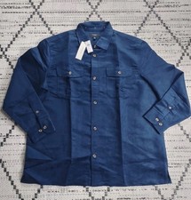 Banana Republic Men  s Button Down Shirt Dark Blue Soft Size XL NWT