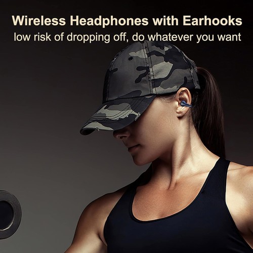 Auricolari wireless con ganci per le orecchie Batteria integrata da 350 mAh - Foto 7 di 9