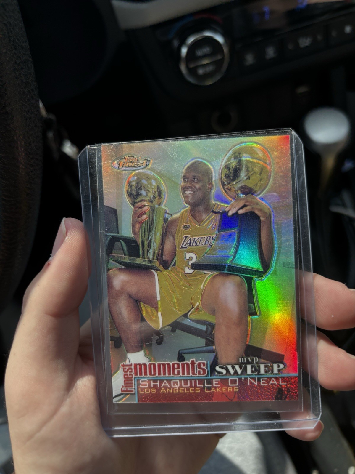 2000-01 Topps Finest moments  Shaquille O'Neal  Refractor  Lakers