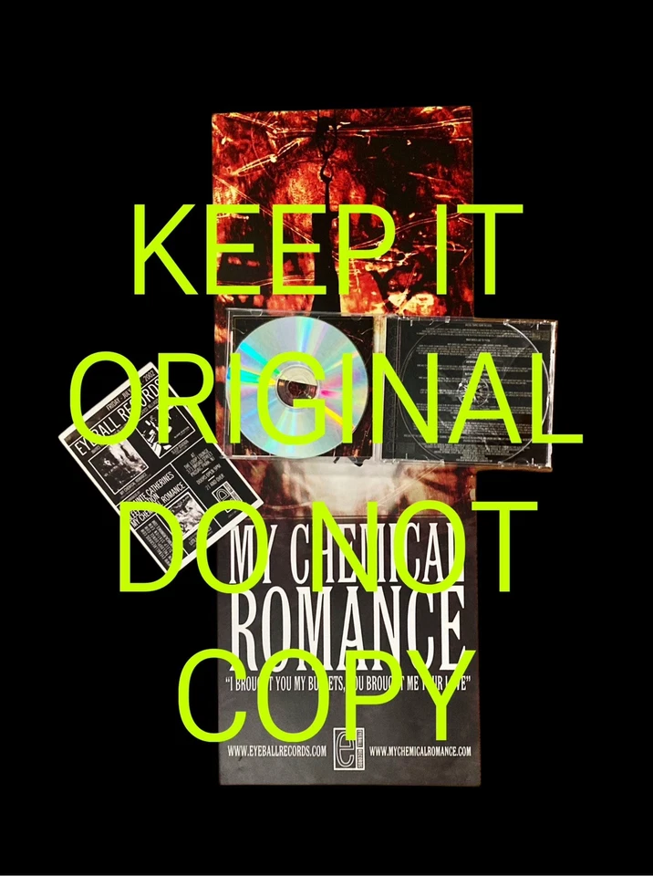 My Chemical Romance Bullets Release Party Mariachi CD + Invitation + 2002 Poster Foto 3 de 4