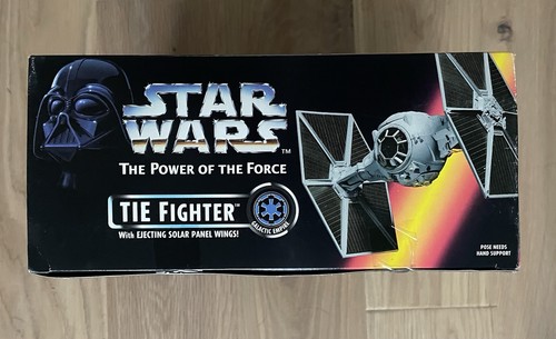 1995 Star Wars Power of the Force TIE Fighter w/Ejecting Solar Panel Wings New - Picture 6 of 6