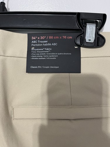 Lululemon Men’s Pants ABC Classic-Fit Trouser *Warpstreme Color Trench 34x30 - Picture 5 of 8