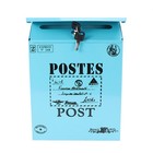 Wandbehang montiert Locking Mailbox Vintage Drop Eisen Briefkasten Postfach mit
