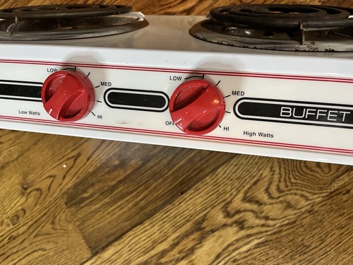 Vintage Munsey Table Top Two Burners Buffet Range - Model 702 Tested And Works - Picture 8 of 10